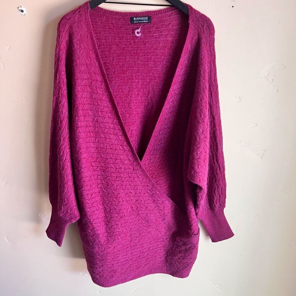 Bloomchic Womens Pink Cardigan Wrap Size 18-20‎ Pull Over New Without Tags